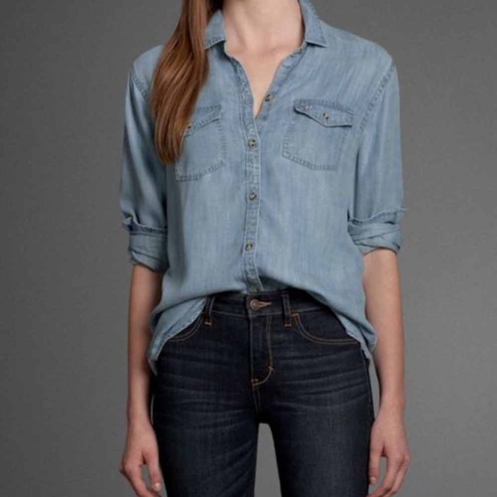Abercrombie light denim shirt